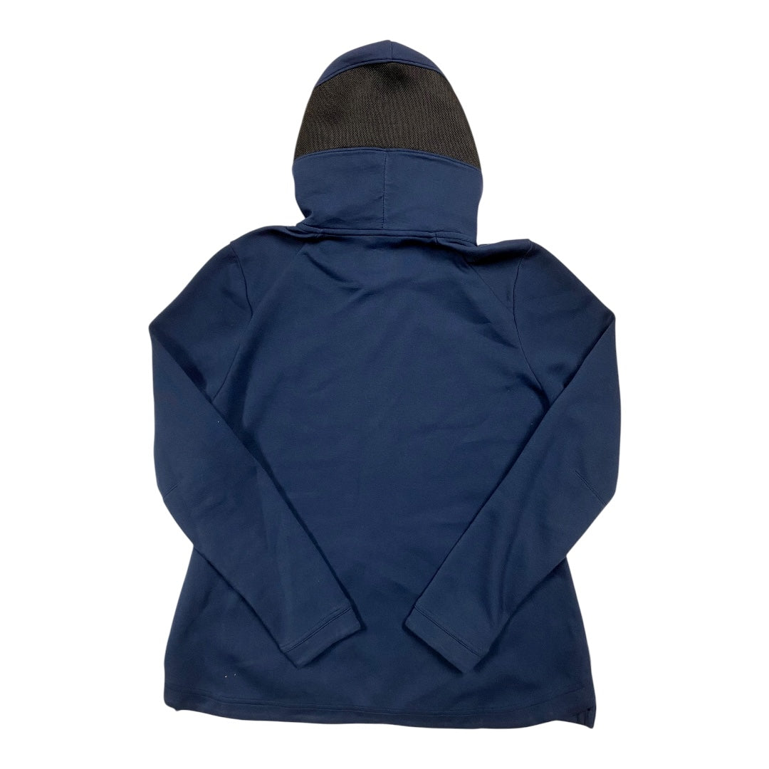 Athletic Sweatshirt Hoodie By Nike In Navy, Size:L