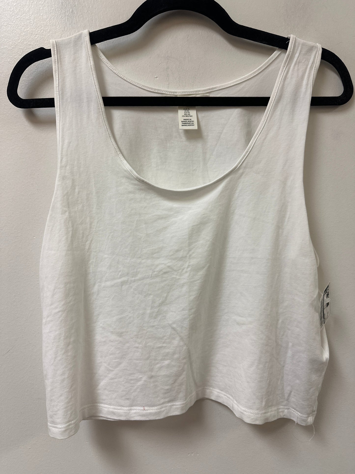 Tank Top By H&M In White, Size:Xl