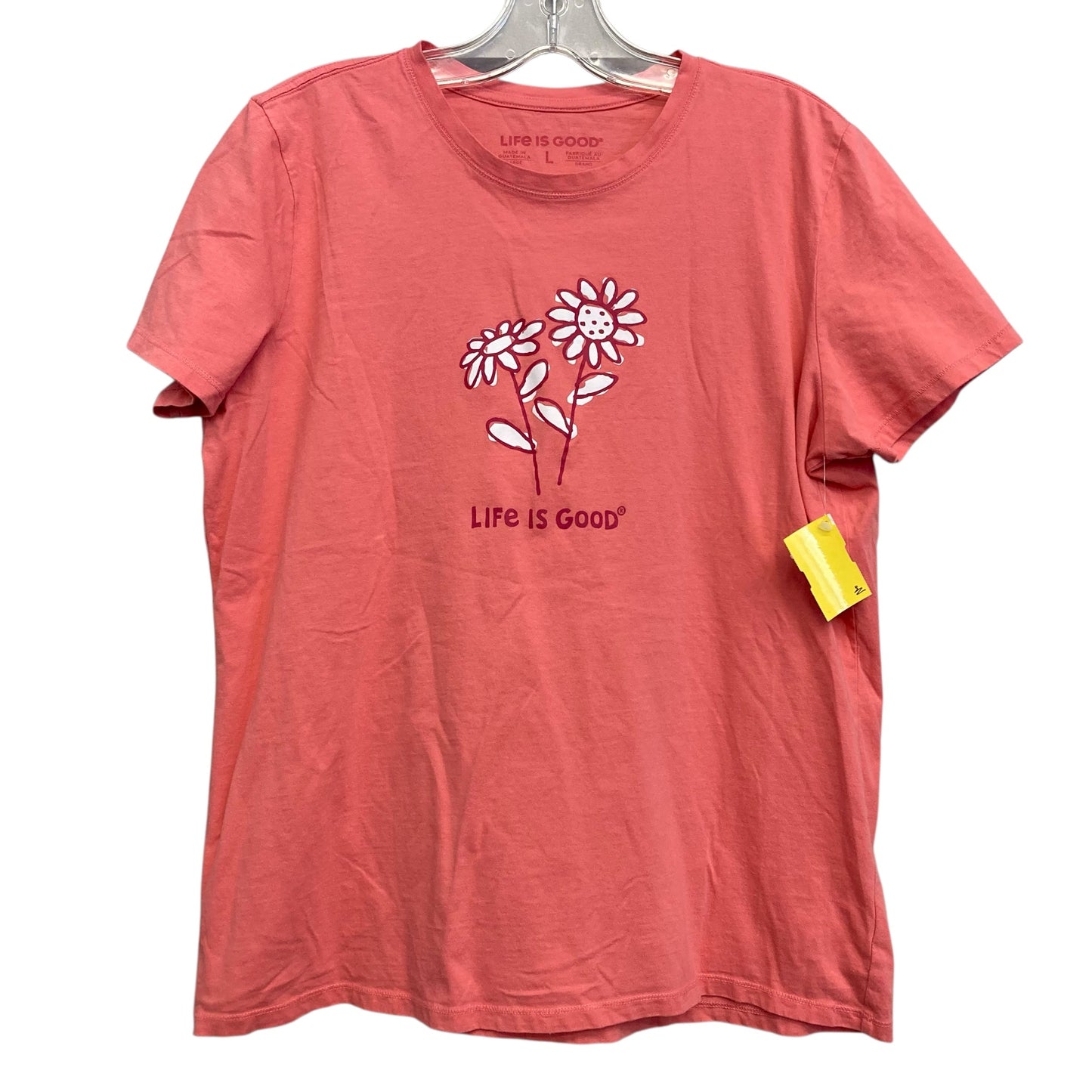 Top Ss By Life Is Good In Coral, Size:L
