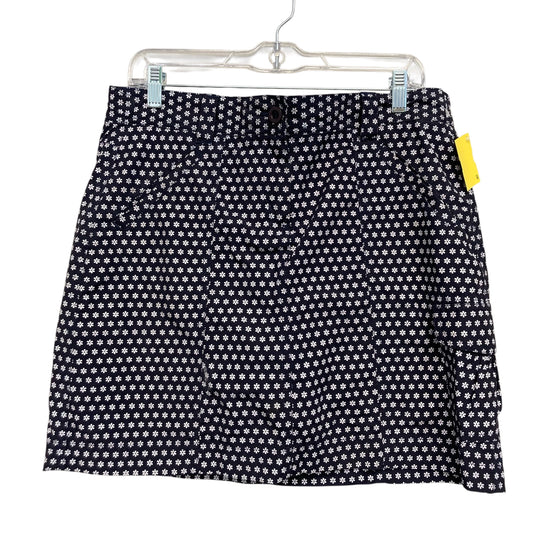 Skort By Lands End In Blue & White, Size:10