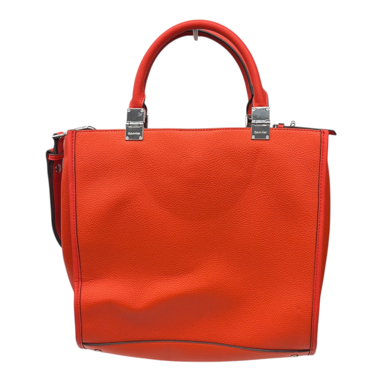 Handbag By Calvin Klein In Orange, Size:Medium