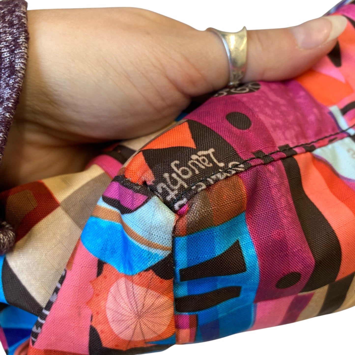 Handbag By Le Sport Sac In Multi, Size:Medium