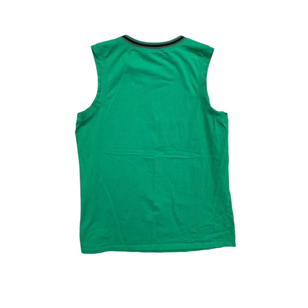 Top Sleeveless Designer By Karl Lagerfeld In Green, Size:L