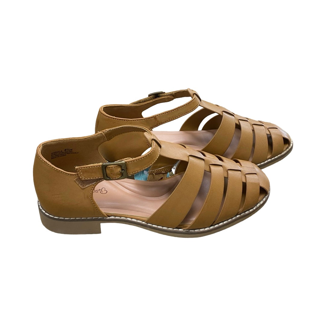 Sandals Flats By Bare Traps In Brown, Size:8.5