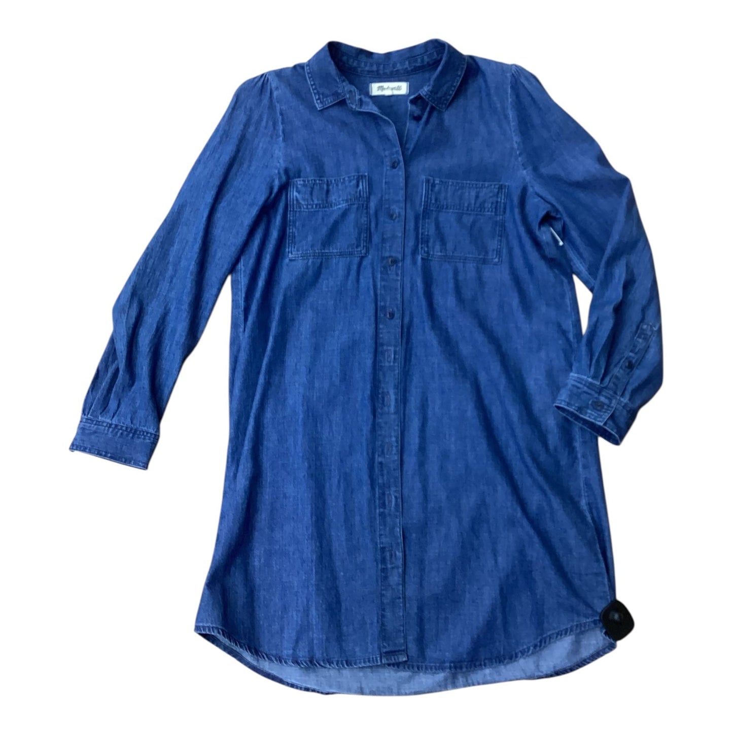 Dress Casual Short By Madewell In Blue Denim, Size:M