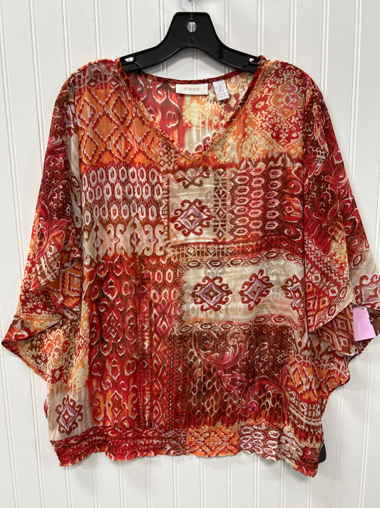 Top Ls By Chicos In Orange, Size:M