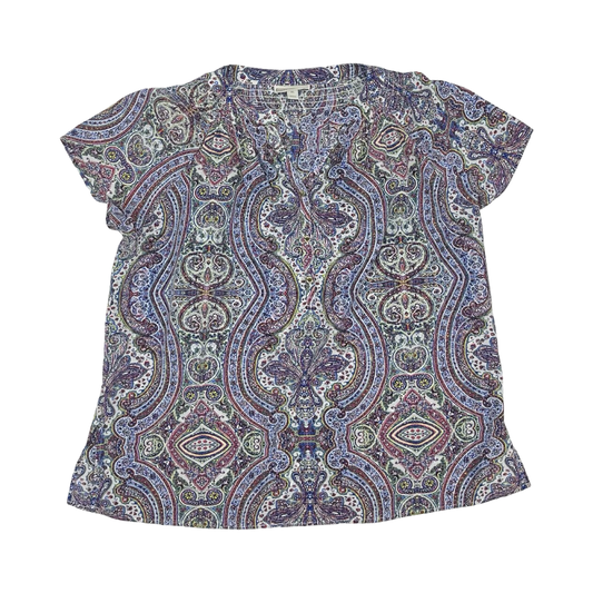 Blouse Ss By Dana Buchman In Multi, Size:Xl