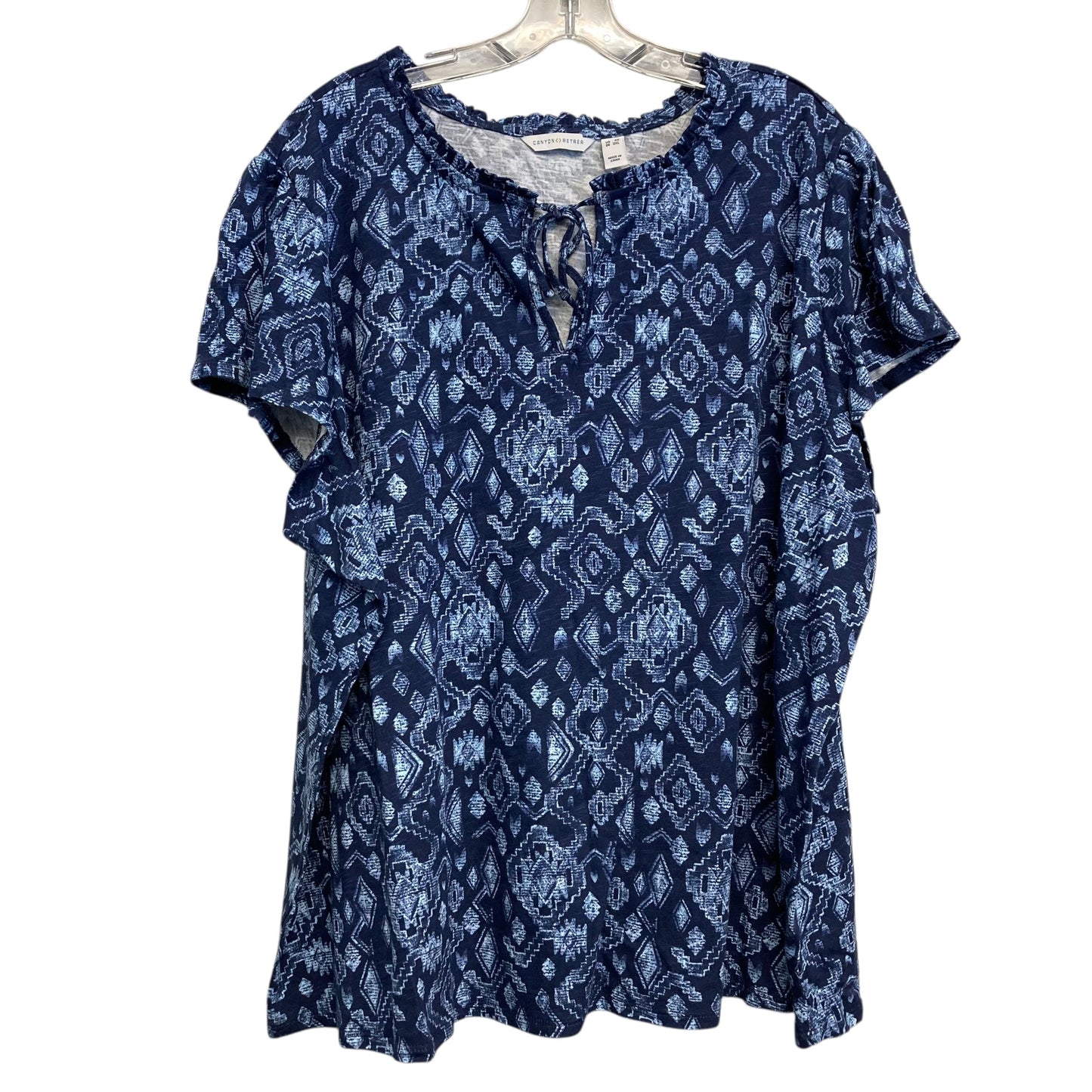 Top Ss By Canyon Retreat In Blue, Size:3X