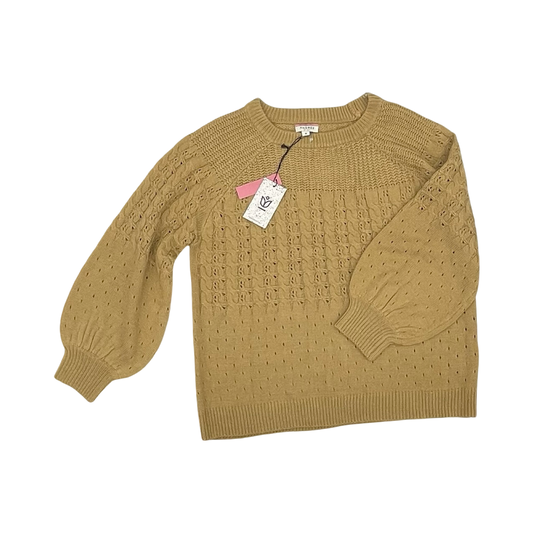 Sweater By Andree By Unit In Gold, Size:M