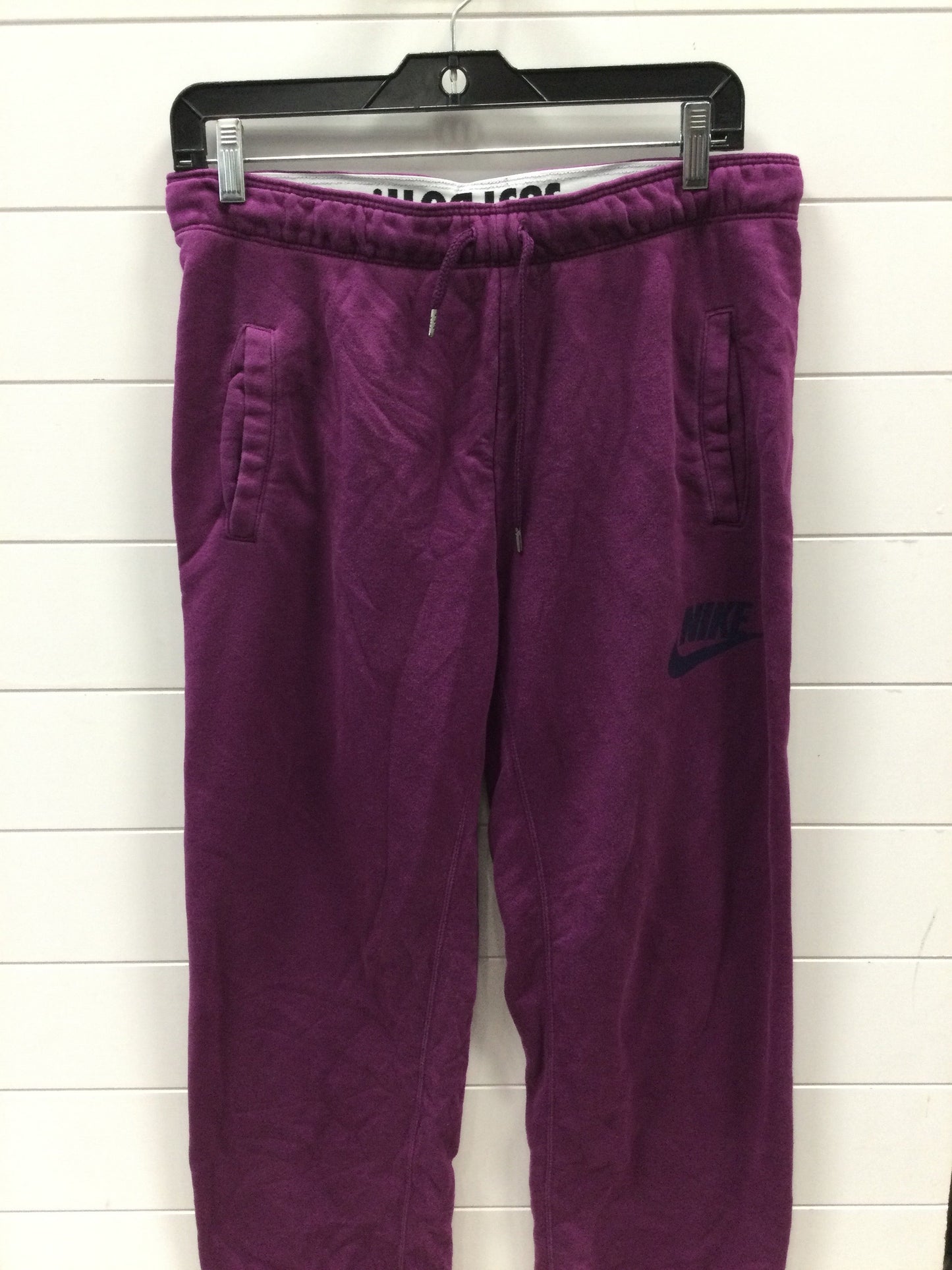 Athletic Pants By Nike Apparel In Purple, Size:M