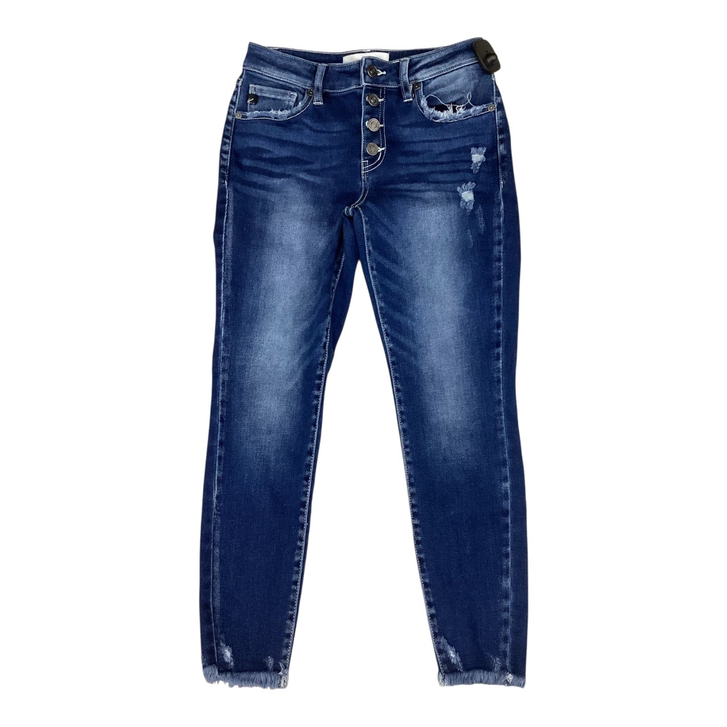 Jeans Skinny By Kancan In Blue Denim, Size:2