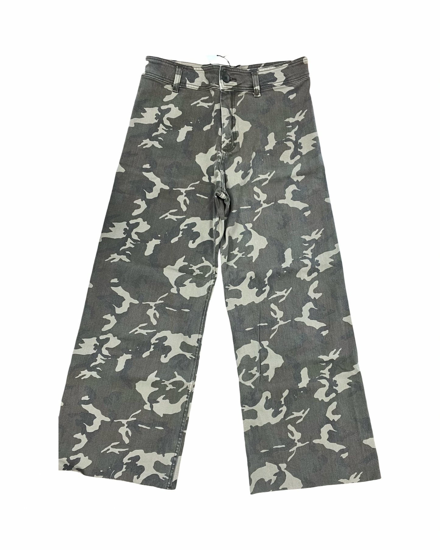 Jeans Wide Leg By Miou Muse In Camouflage Print, Size:L