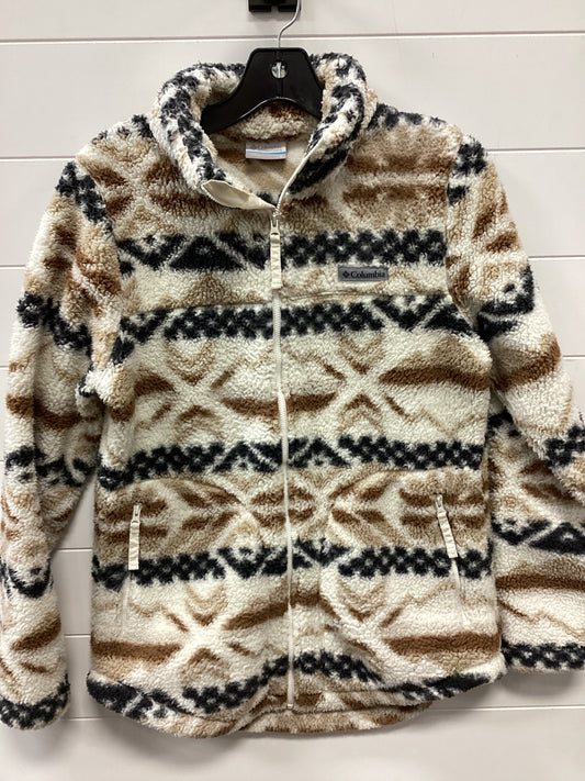 Athletic Jacket By Columbia In Cream, Size:M