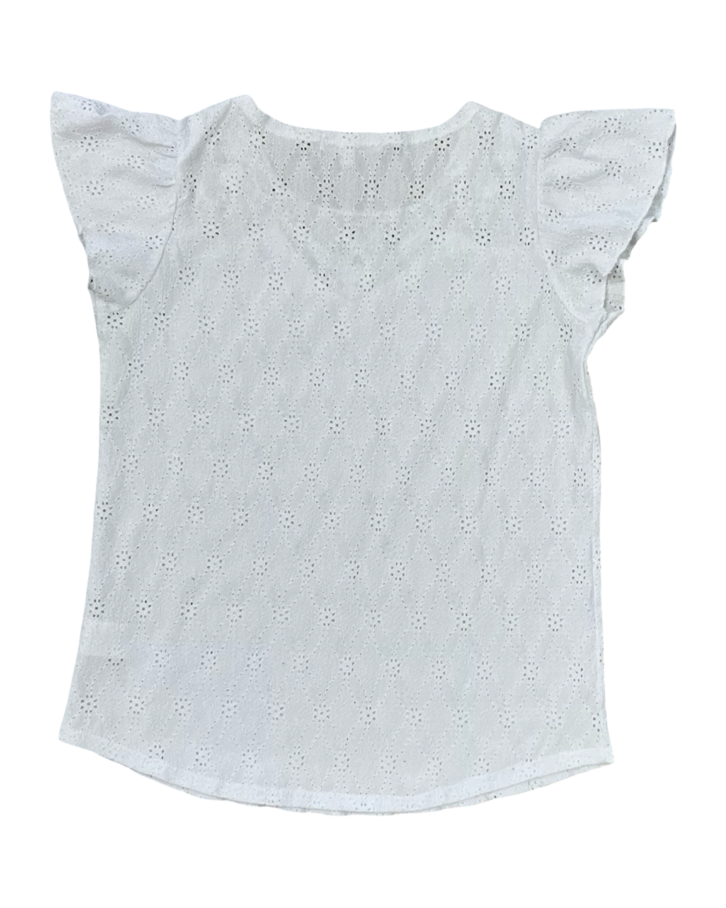 Top Sleeveless By Clothes Mentor In White, Size:M