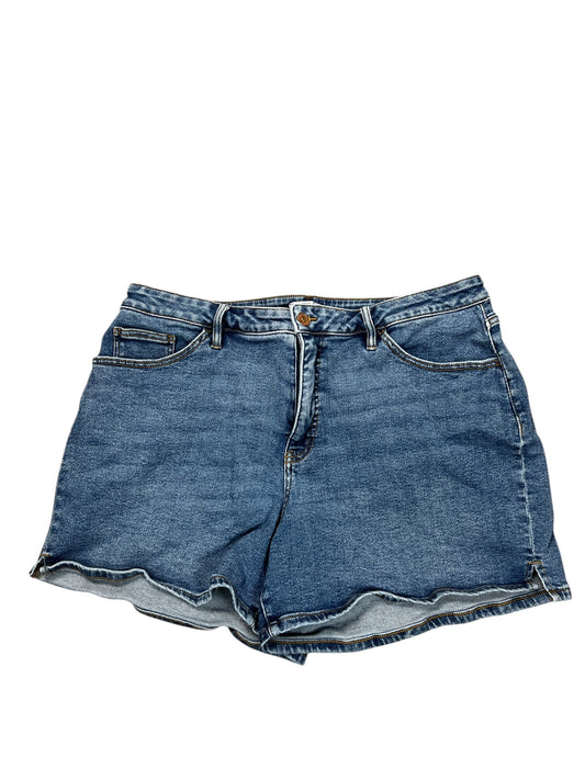 Shorts By Ava & Viv In Blue Denim, Size:Xl