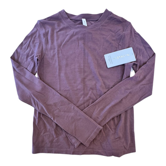 Athletic Top Ls Crewneck By Athleta In Purple, Size:M