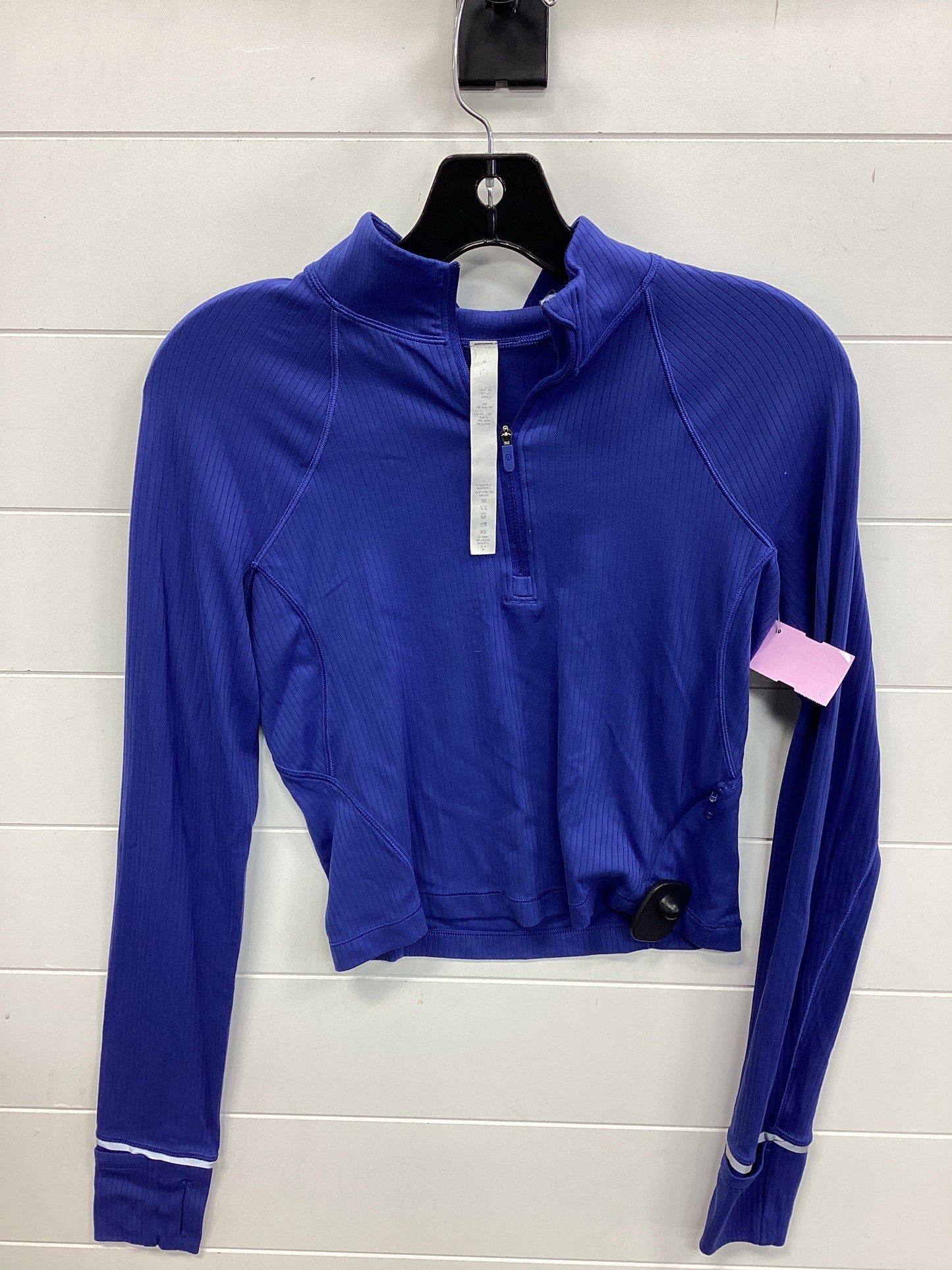 Athletic Top Ls Collar By Lululemon In Blue, Size:6