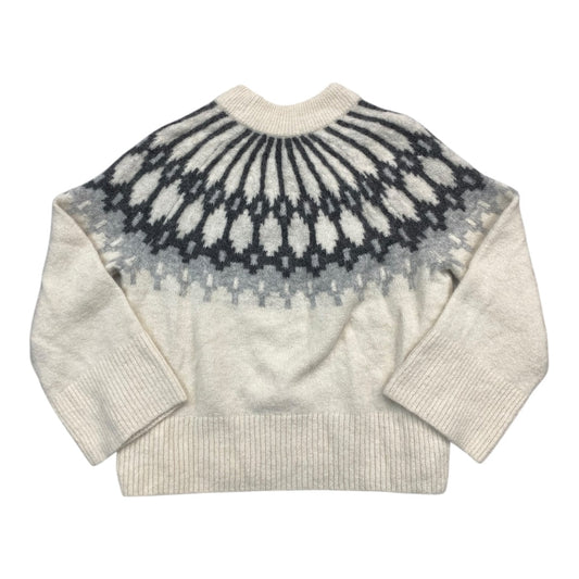 Sweater By Banana Republic In Cream & Grey, Size:L