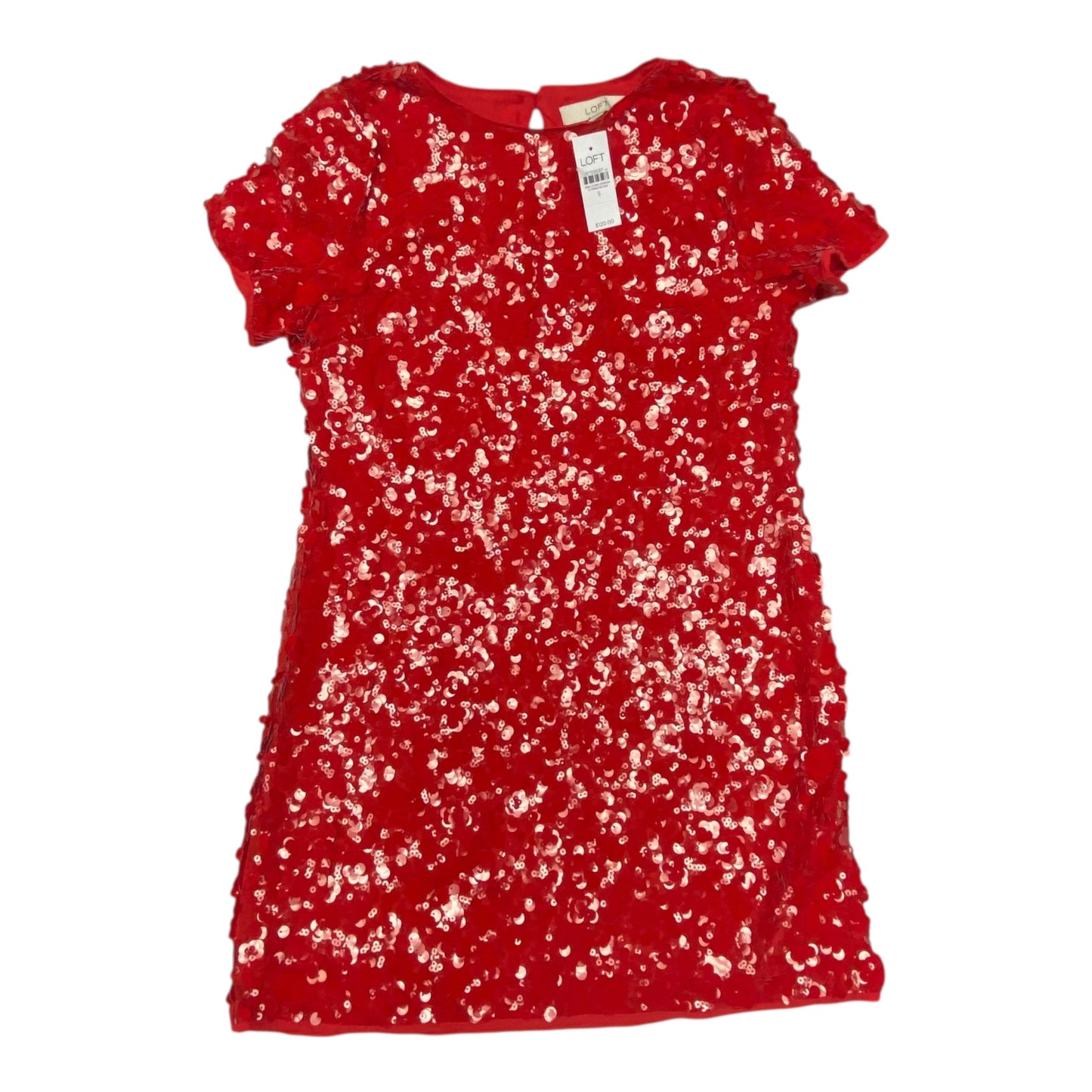 Dress Party Midi By Loft In Red, Size:S