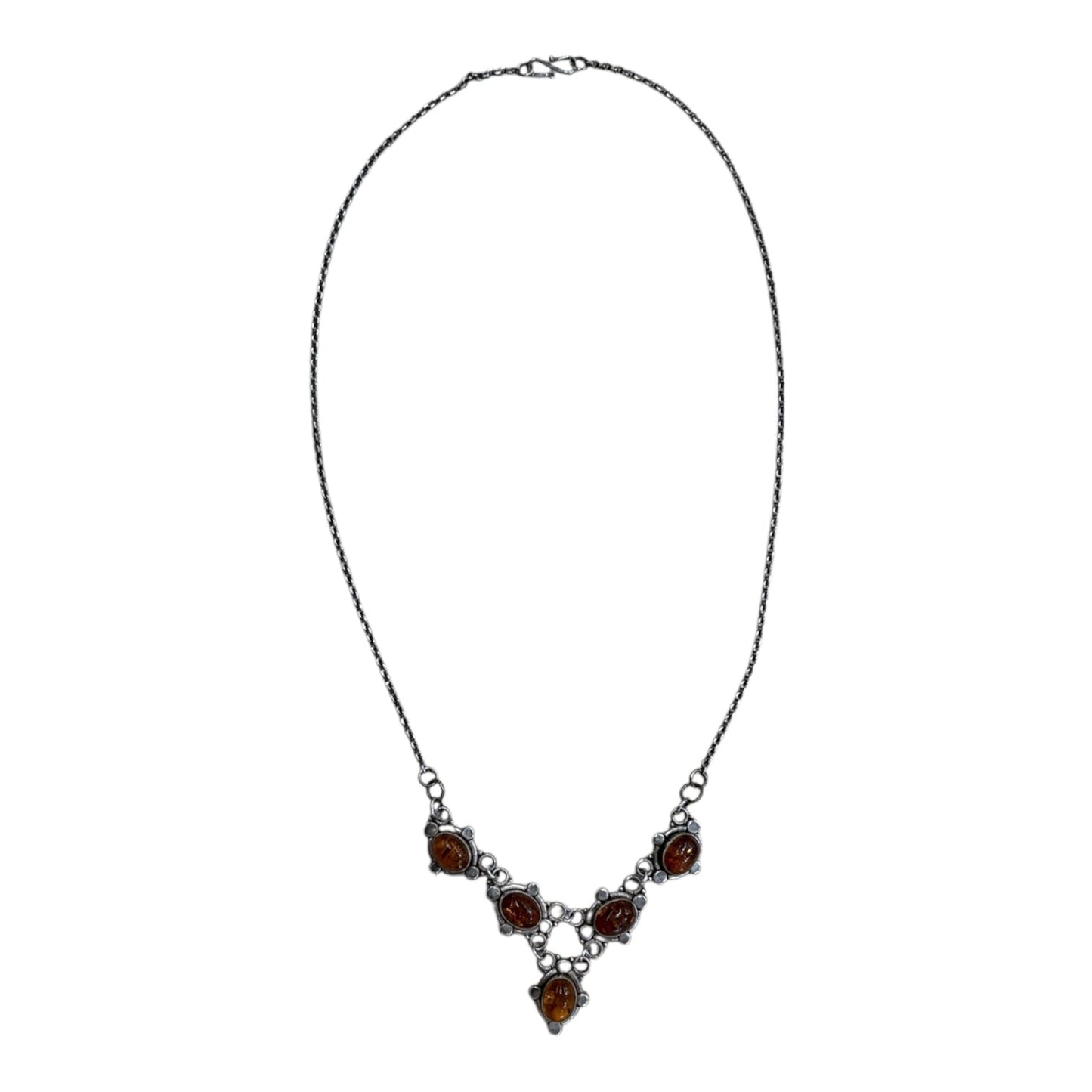 Necklace Sterling Silver By   Clothes Mentor In Orange