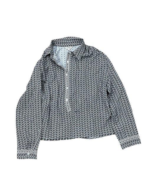 Top Ls By Max Studio In Blue & White, Size:S