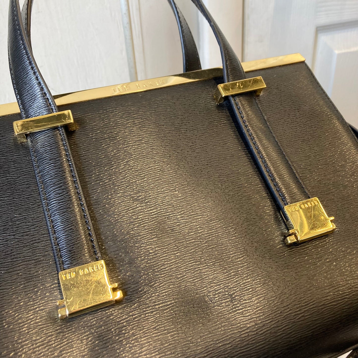 Handbag By Ted Baker In Black, Size:Medium