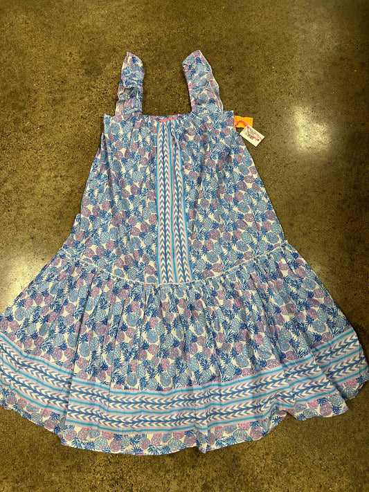 Dress Casual Short By Simply Southern In Blue & Pink, Size:M