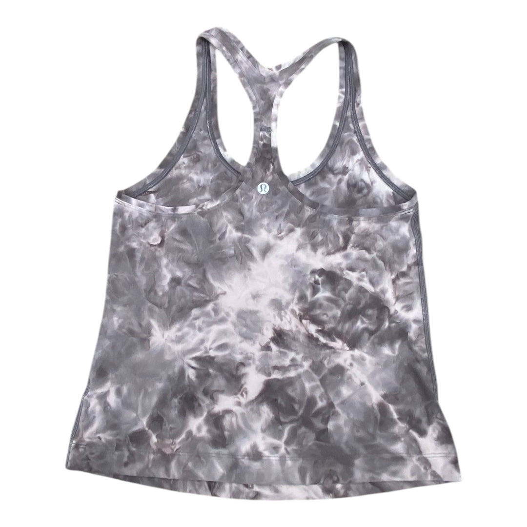 Athletic Tank Top By Lululemon In Tie Dye Print, Size:6
