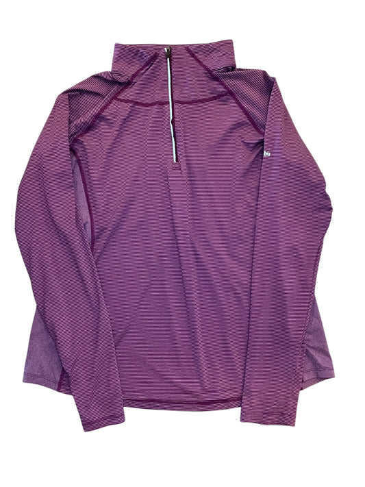Athletic Top Ls Collar By Columbia In Purple, Size:Xl