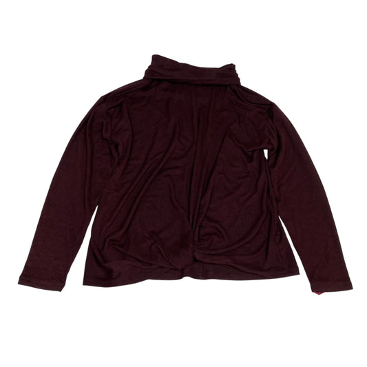 Top Ls By Jennifer Lopez In Maroon, Size:L