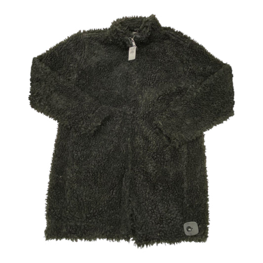 Coat Faux Fur & Sherpa By Banana Republic In Black, Size:M