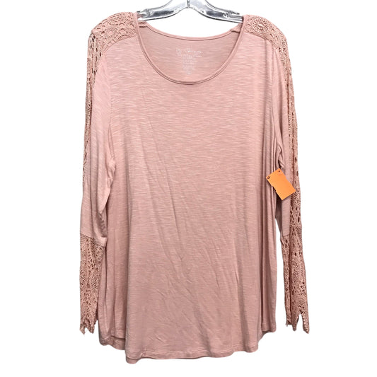 Top Ls By Chicos In Pink, Size:L
