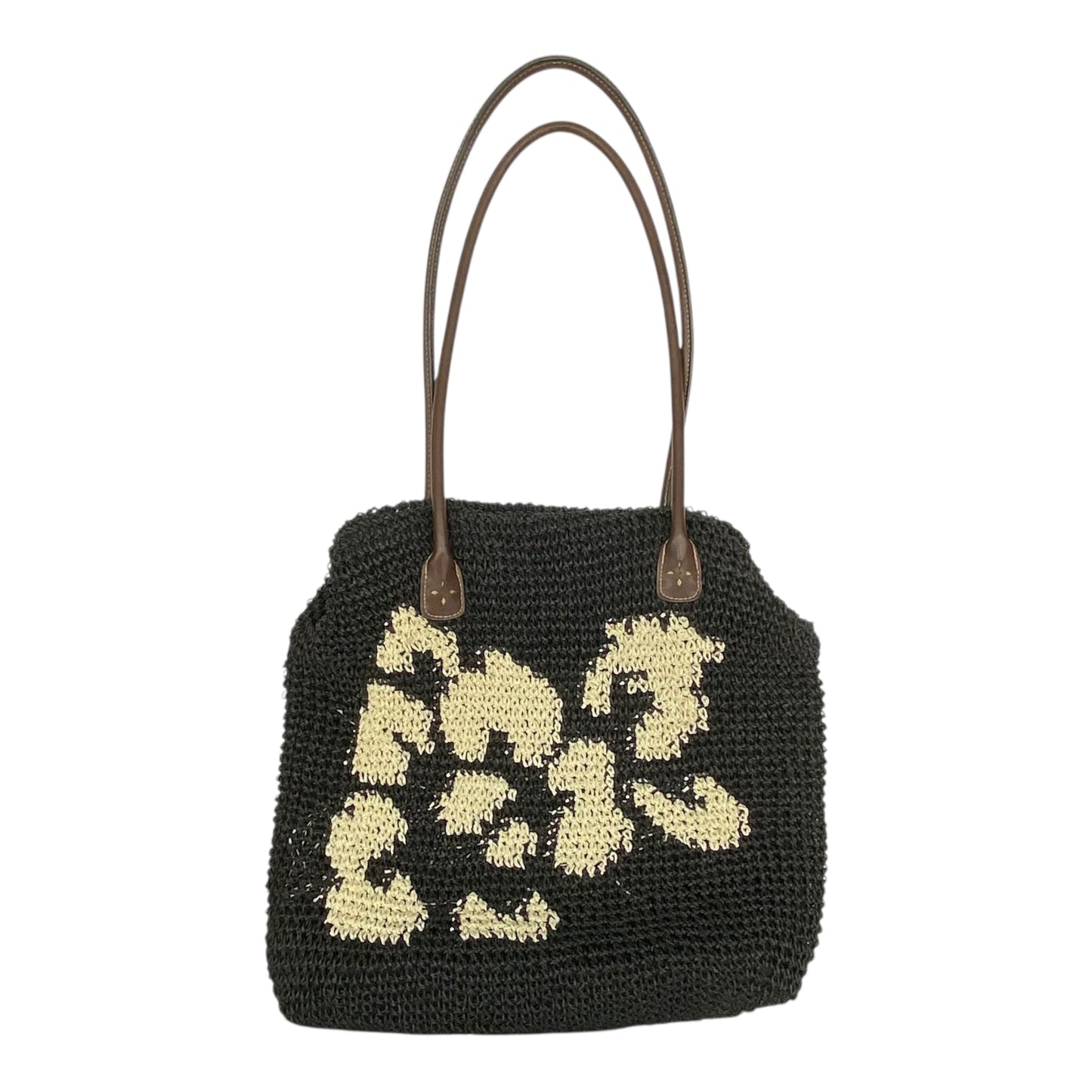 Handbag By Sonoma In Black & Tan, Size:Medium