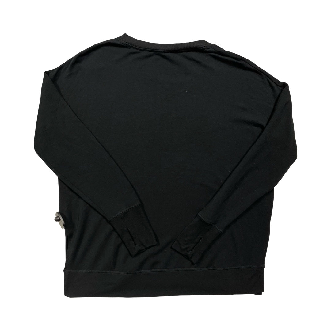 Athletic Sweatshirt Crewneck By Athleta In Black, Size:L