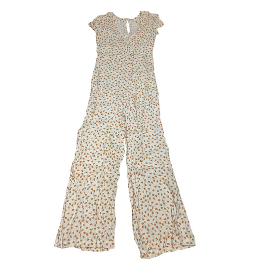 Jumpsuit By Free People In Cream & Orange, Size:S
