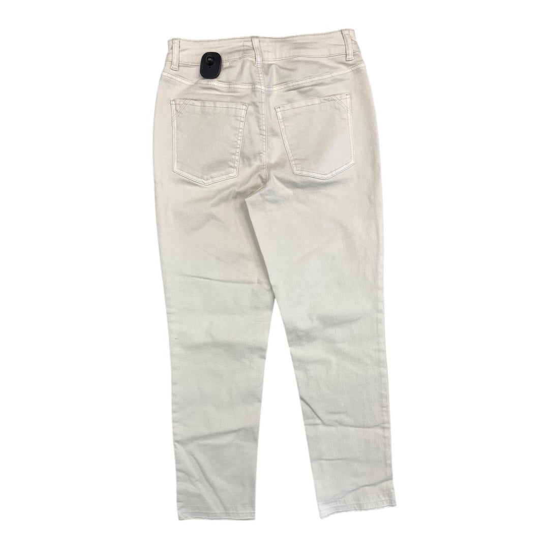 Jeans Straight By Maurices In Cream Denim, Size:8