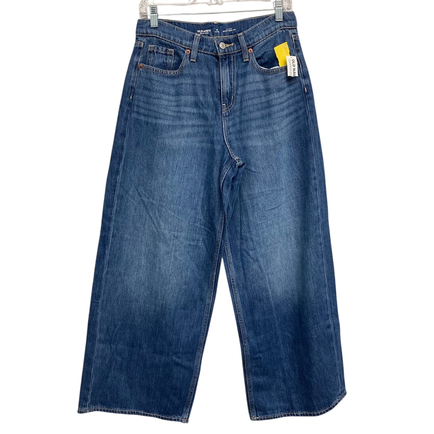 Jeans Wide Leg By Old Navy In Blue Denim, Size:4