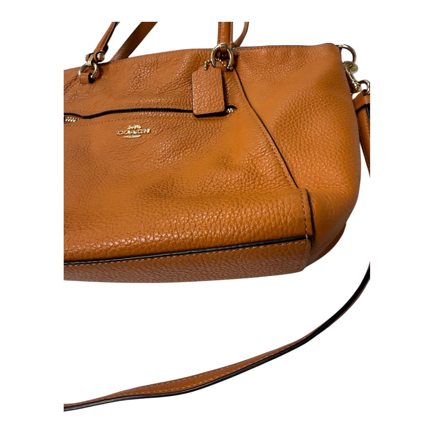 Handbag Designer By Coach In Orange, Size:Medium