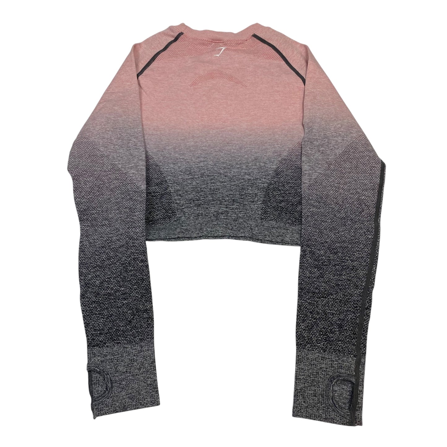 Athletic Top Ls Crewneck By Gym Shark In Grey & Pink, Size:M