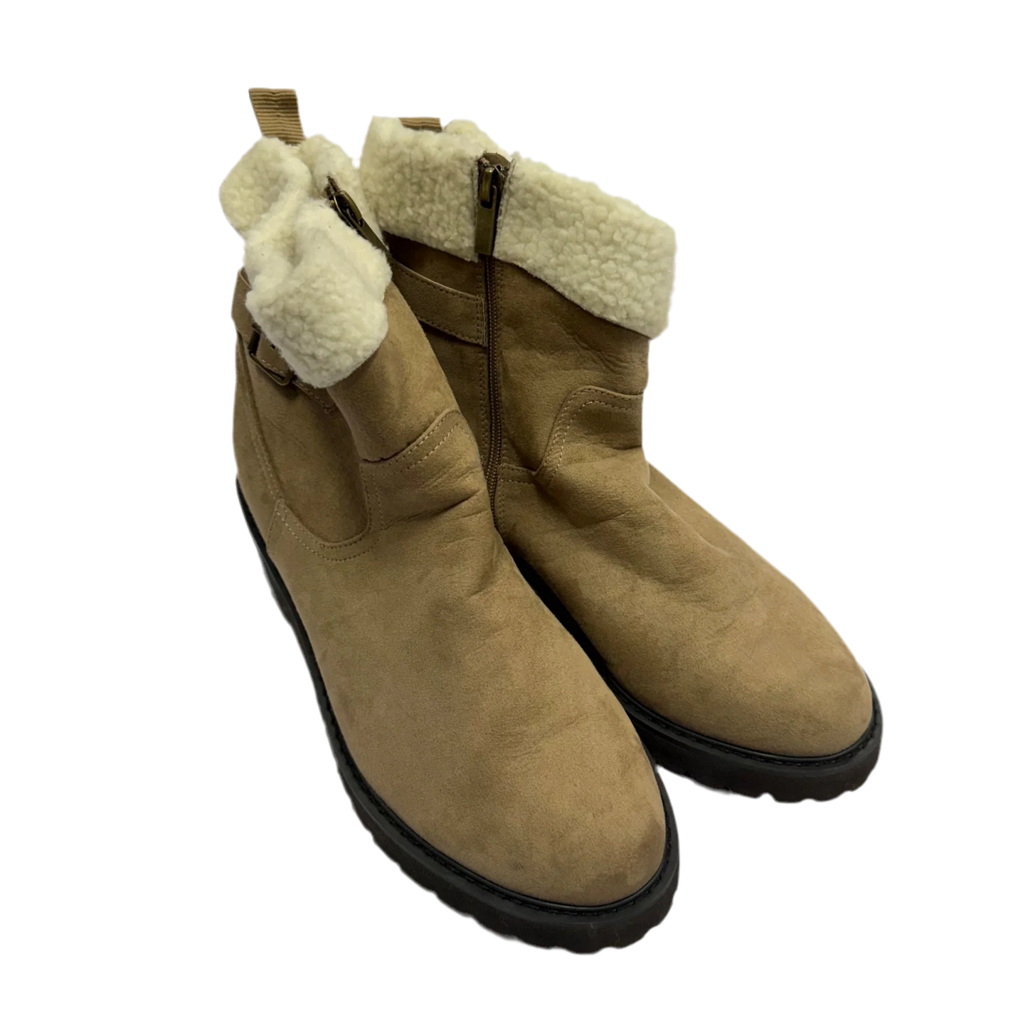 Boots Ankle Heels By Lane Bryant In Brown, Size: 10