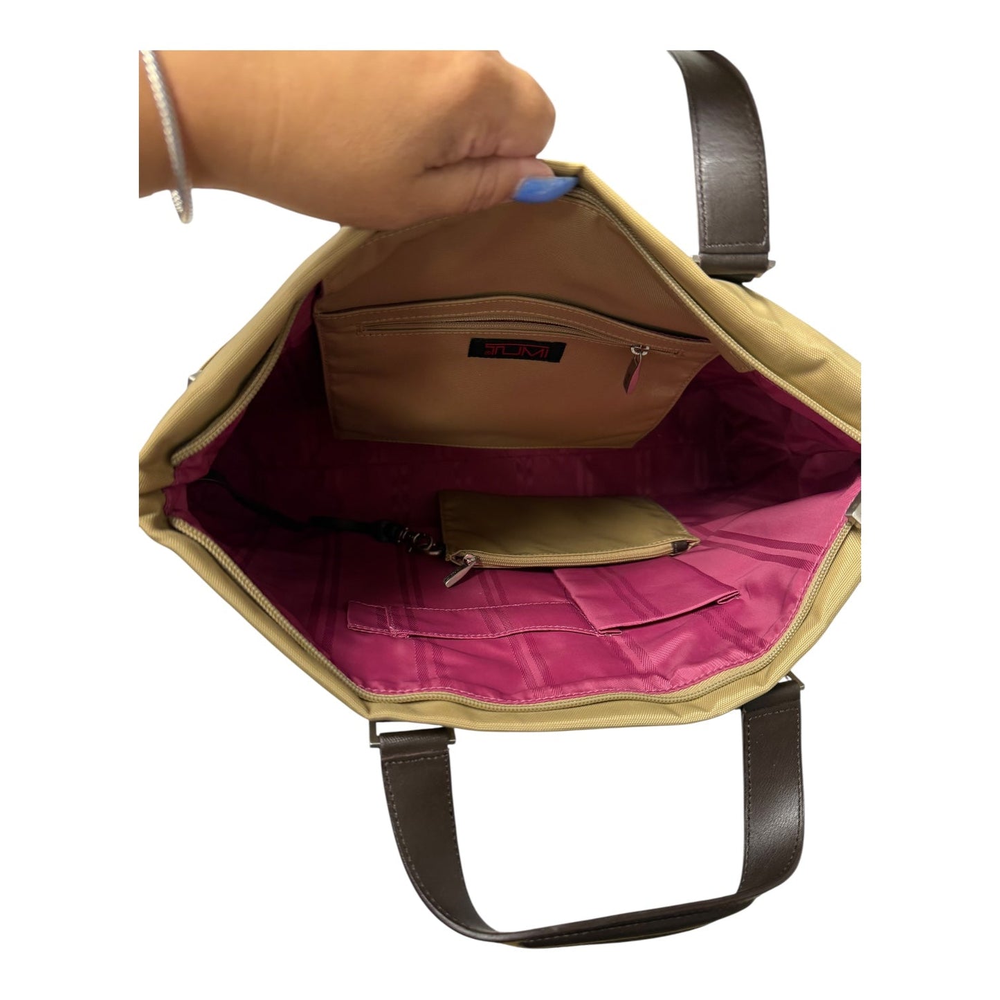 Laptop Bag Designer By Tumi In Tan, Size:Medium