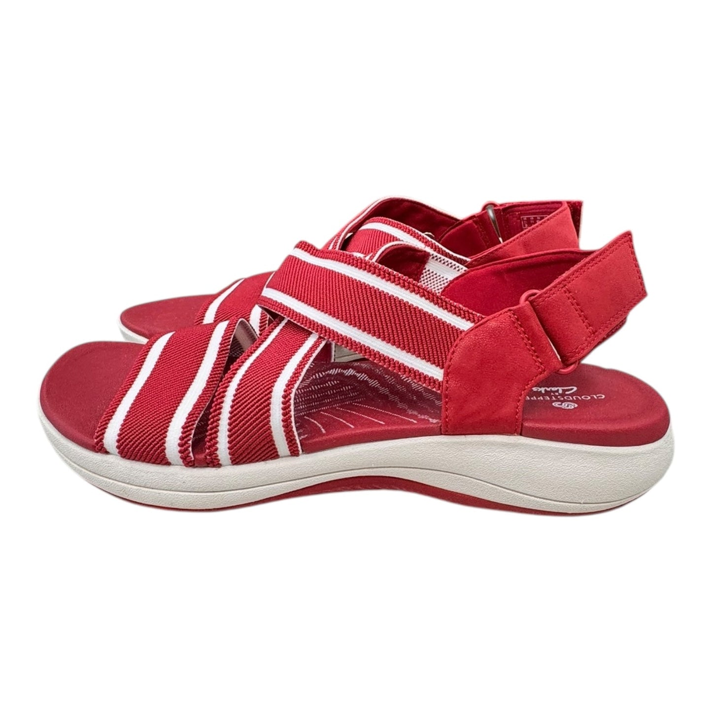 Sandals Flats By Clarks In Red, Size:11