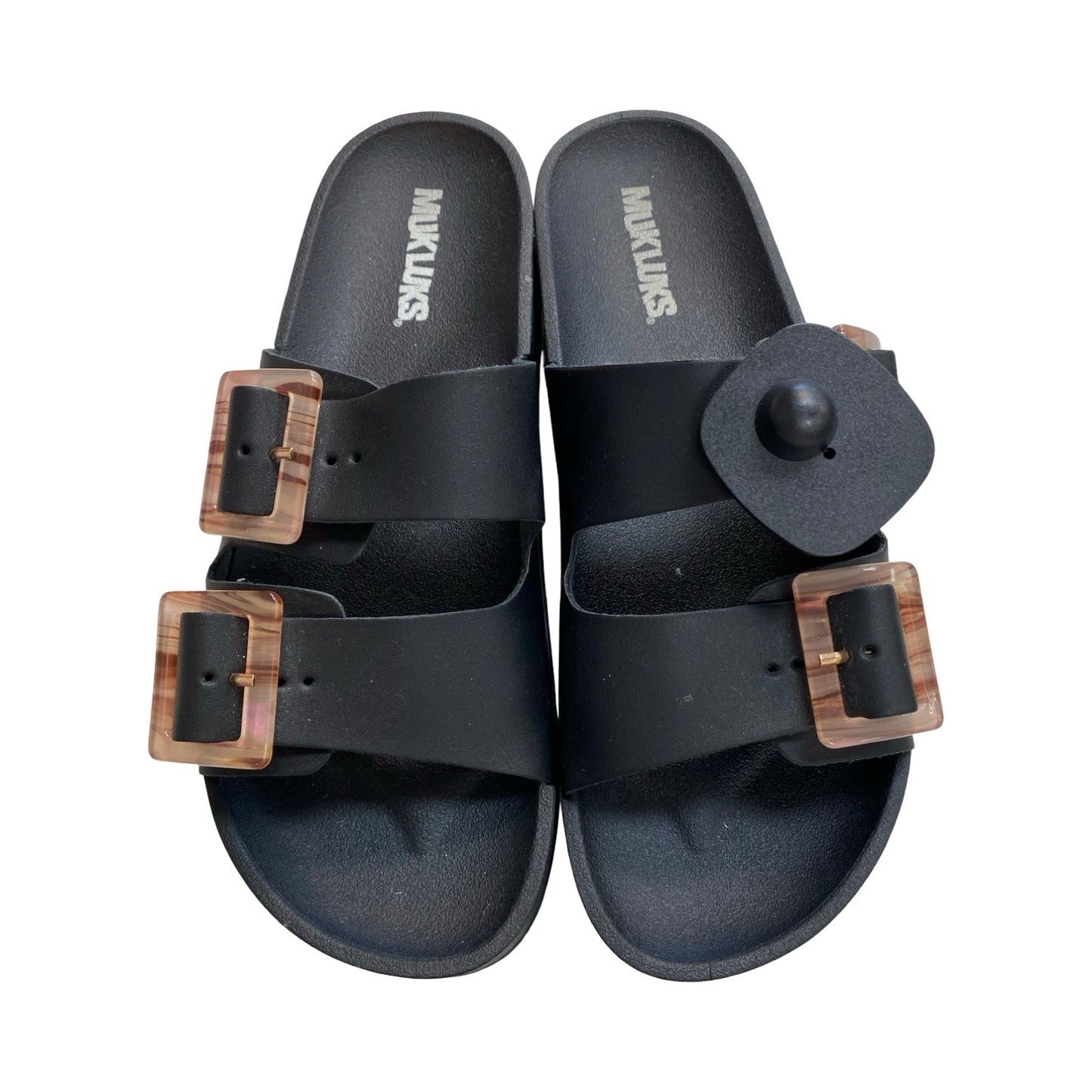 Sandals Flats By Muk Luks In Black, Size:8