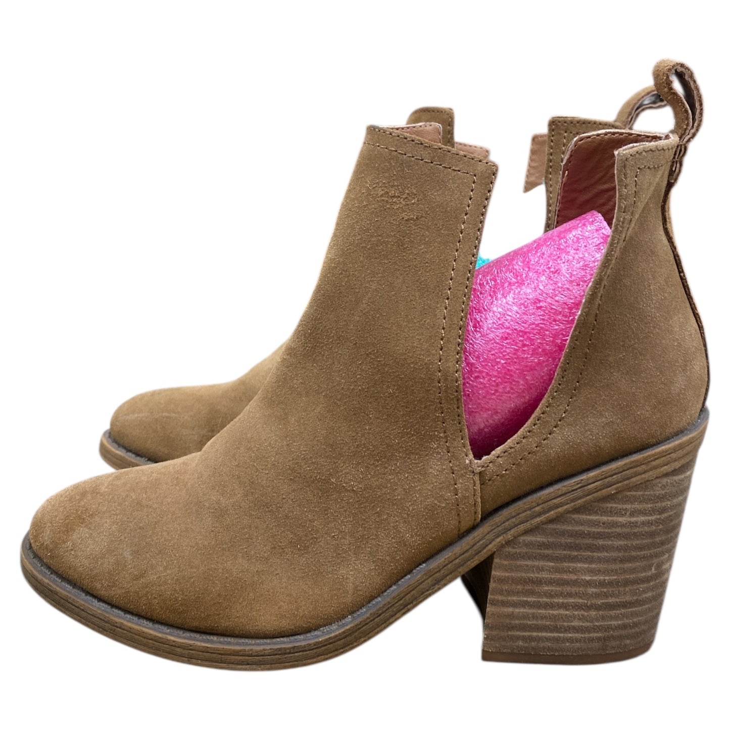 Boots Ankle Heels By Steve Madden In Brown, Size:8