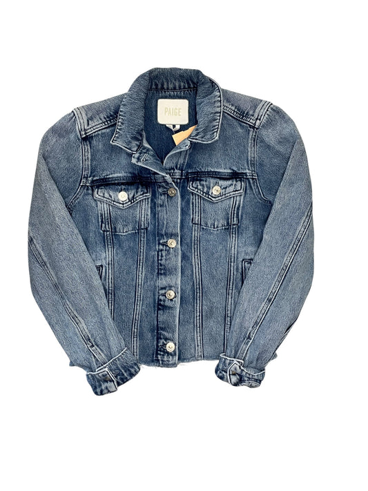Jacket Denim By Paige In Blue Denim, Size:Xs