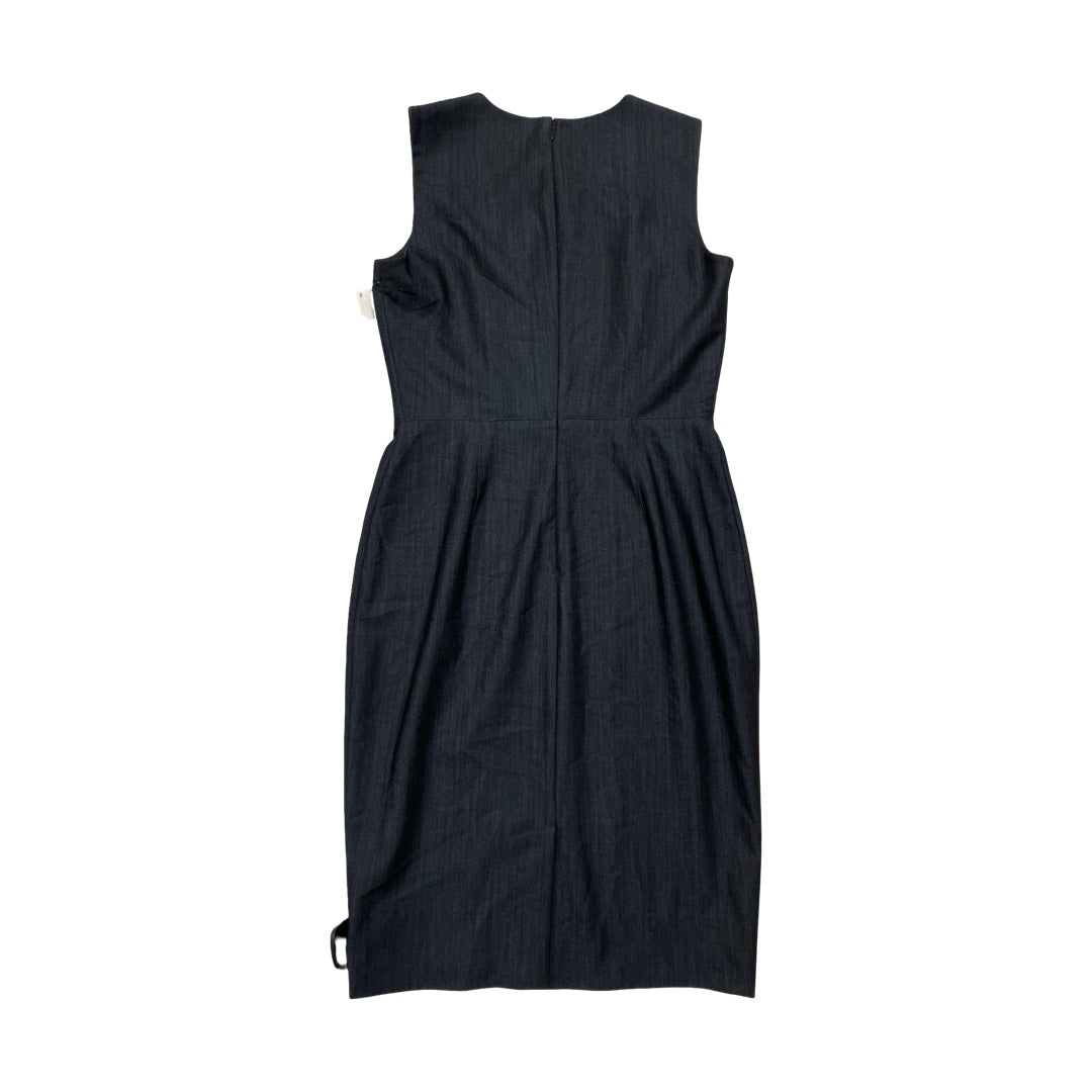 Dress Casual Midi By Calvin Klein In Grey, Size:4