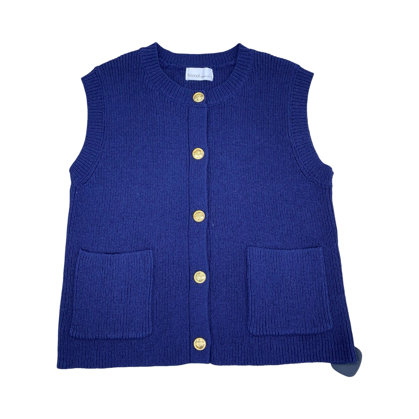 Top Sleeveless By Cmc In Navy, Size:S