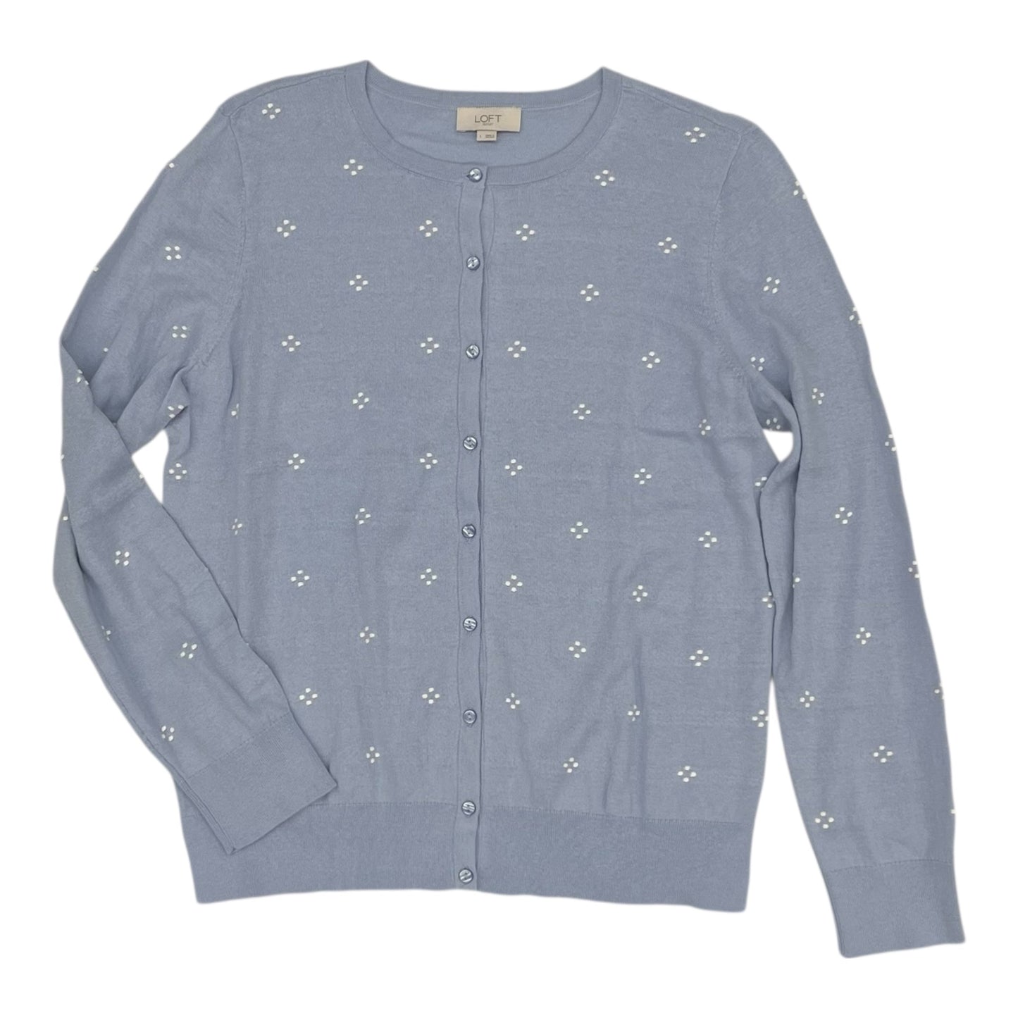 Cardigan By Loft In Blue, Size:L