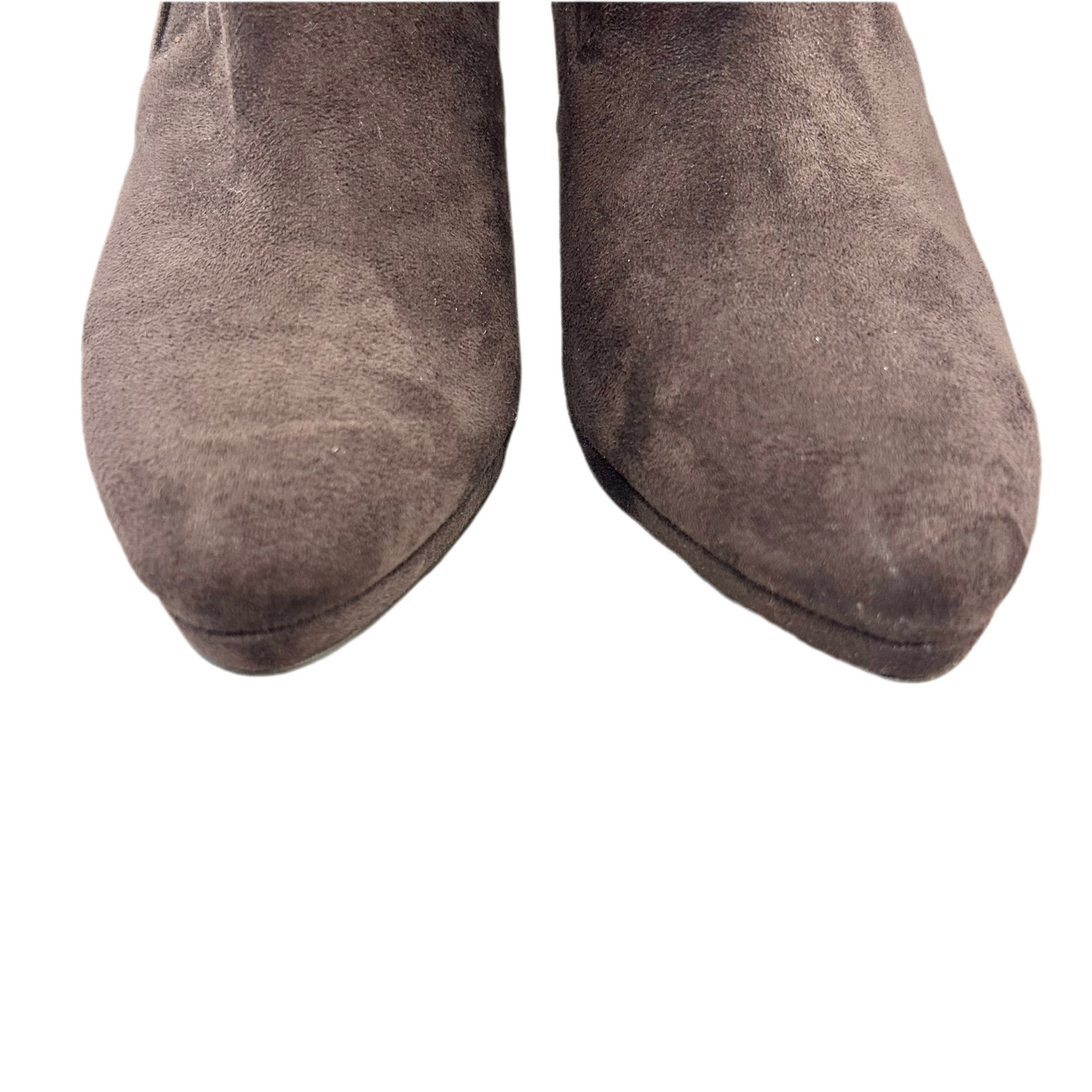 Boots Knee Heels By Tahari By Arthur Levine In Brown, Size: 8