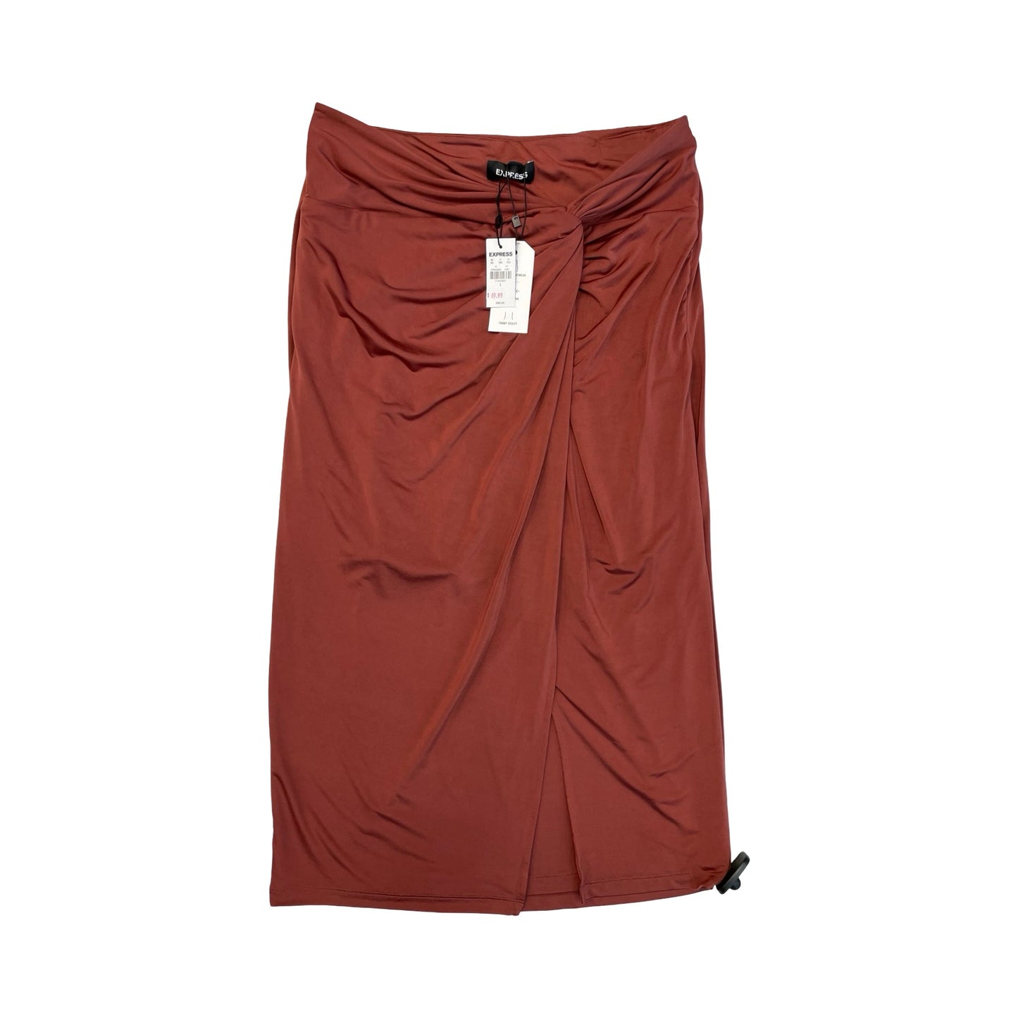 Skirt Midi By Express In Orange, Size:L